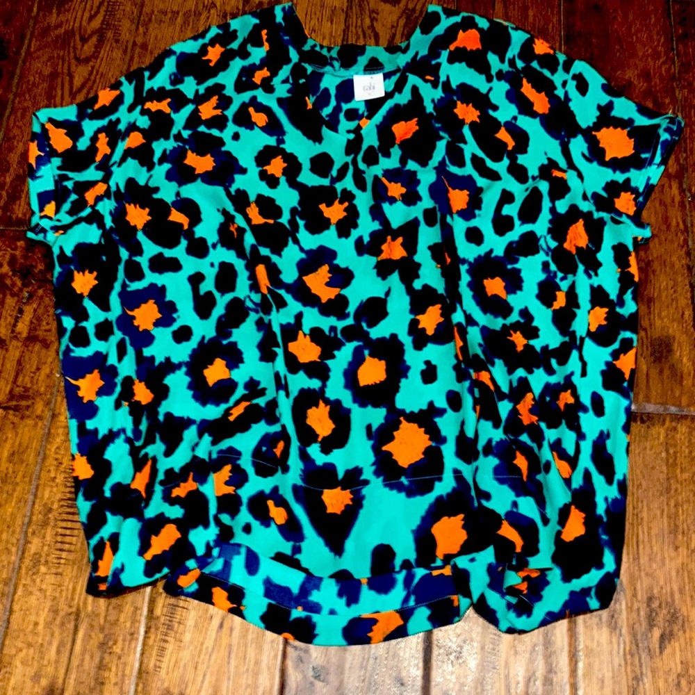 CAbi leopard print top M